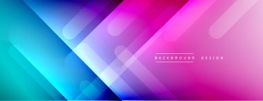 Dinamik çizgiler soyut arkaplan. Üç boyutlu gölge efektleri ve sıvı eğimleri. Modern çakışma biçimleri