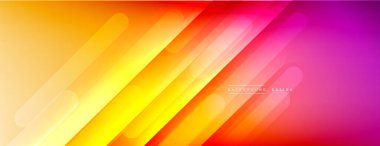 Dinamik çizgiler soyut arkaplan. Üç boyutlu gölge efektleri ve sıvı eğimleri. Modern çakışma biçimleri