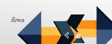 Parlak renk üçgenleri ve geometrik şekiller vektör soyut arkaplan