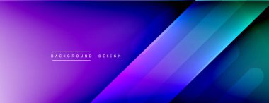 Dinamik çizgiler soyut arkaplan. Üç boyutlu gölge efektleri ve sıvı eğimleri. Modern çakışma biçimleri