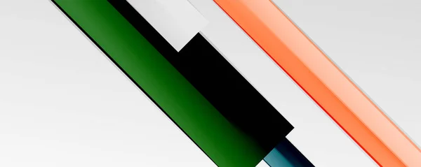 Líneas abstractas de color fondo geométrico de moda para presentación de negocios o tecnología, póster de Internet o portada de folleto web, papel pintado — Vector de stock