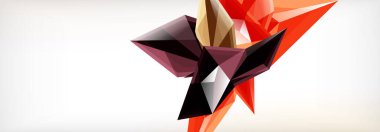 Vektör 3d üçgenler ve piramitler iş veya teknoloji sunumları, İnternet posterleri veya web broşürü kapakları için soyut arkaplan