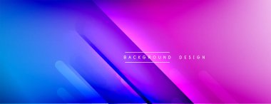 Dinamik çizgiler soyut arkaplan. Üç boyutlu gölge efektleri ve sıvı eğimleri. Modern çakışma biçimleri