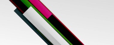 Çok renkli satır arkaplanı. İş veya teknoloji sunumları, İnternet posterleri veya web broşürü kapakları için tasarım şablonu