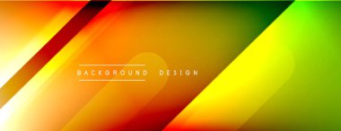 Dinamik çizgiler soyut arkaplan. Üç boyutlu gölge efektleri ve sıvı eğimleri. Modern çakışma biçimleri