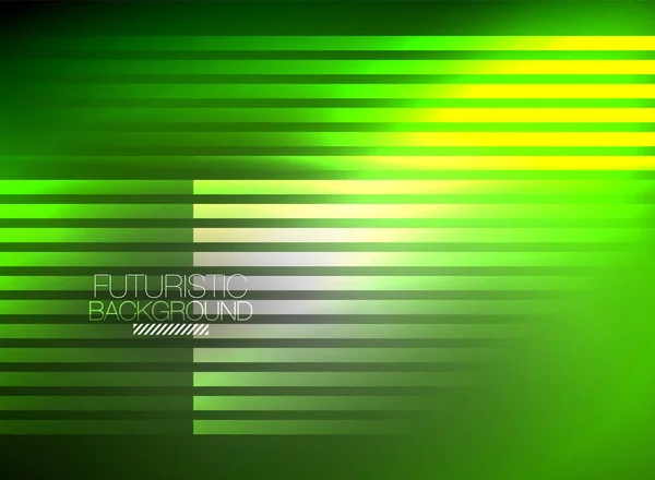 Heldere neon kleur techno abstracte achtergrond, glanzende gloeiende neon lijnen in de donkere achtergrond — Stockvector