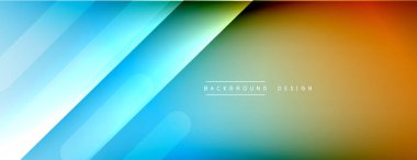 Dinamik çizgiler soyut arkaplan. Üç boyutlu gölge efektleri ve sıvı eğimleri. Modern çakışma biçimleri