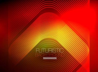 Neon rengi kare çizgileri soyut arkaplan. Parlak sihirli enerji ve hareket konsepti, vektör soyut duvar kağıdı arkaplanı