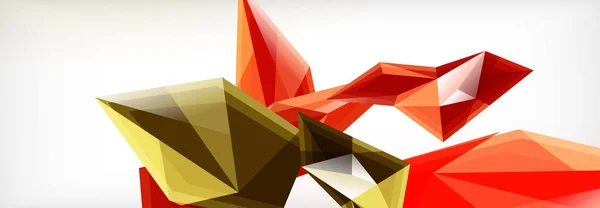 Vektor 3D-s háromszögek és piramisok elvont háttér üzleti vagy technológiai bemutatók, internetes plakátok vagy web prospektus borítók — Stock Vector