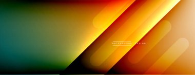 Dinamik çizgiler soyut arkaplan. Üç boyutlu gölge efektleri ve sıvı eğimleri. Modern çakışma biçimleri