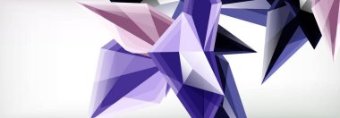 Vektör 3d üçgenler ve piramitler iş veya teknoloji sunumları, İnternet posterleri veya web broşürü kapakları için soyut arkaplan