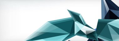 Vektör 3d üçgenler ve piramitler iş veya teknoloji sunumları, İnternet posterleri veya web broşürü kapakları için soyut arkaplan