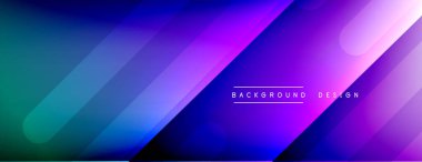 Dinamik çizgiler soyut arkaplan. Üç boyutlu gölge efektleri ve sıvı eğimleri. Modern çakışma biçimleri