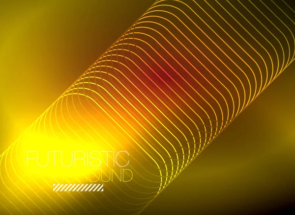 Neon color square shape lines abstract background. Shiny magic energy and motion concept, vector abstract wallpaper background — Stock Vector