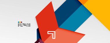 Parlak renk üçgenleri ve geometrik şekiller vektör soyut arkaplan