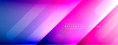 Dinamik çizgiler soyut arkaplan. Üç boyutlu gölge efektleri ve sıvı eğimleri. Modern çakışma biçimleri