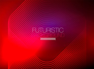 Neon rengi kare çizgileri soyut arkaplan. Parlak sihirli enerji ve hareket konsepti, vektör soyut duvar kağıdı arkaplanı