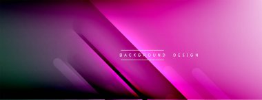 Dinamik çizgiler soyut arkaplan. Üç boyutlu gölge efektleri ve sıvı eğimleri. Modern çakışma biçimleri