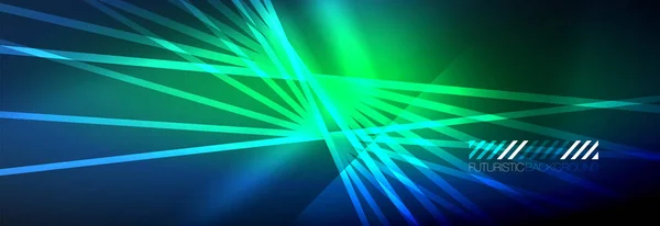Neon dynamische Balken Vektor abstrakten Hintergrund Tapete. Hintergrundbilder, Designvorlagen für Unternehmens- oder Technologiepräsentationen, Internet-Poster oder Web-Broschüren-Cover — Stockvektor