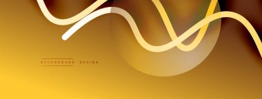 Gölge efektli dalga çizgisi olan soyut gradyan arkaplan. Geometrik bileşim. 3B gölge efektleri ve sıvı eğimleri