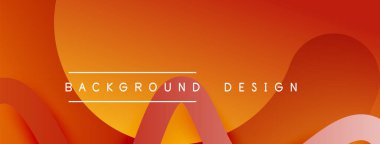 Gölge efektli dalga çizgisi olan soyut gradyan arkaplan. Geometrik bileşim. 3B gölge efektleri ve sıvı eğimleri