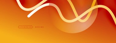 Gölge efektli dalga çizgisi olan soyut gradyan arkaplan. Geometrik bileşim. 3B gölge efektleri ve sıvı eğimleri