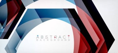 Vektör renk altıgenler geometrik soyut arkaplan