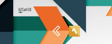 Parlak renk üçgenleri ve geometrik şekiller vektör soyut arkaplan