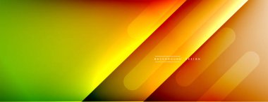 Dinamik çizgiler soyut arkaplan. Üç boyutlu gölge efektleri ve sıvı eğimleri. Modern çakışma biçimleri