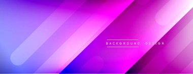 Dinamik çizgiler soyut arkaplan. Üç boyutlu gölge efektleri ve sıvı eğimleri. Modern çakışma biçimleri