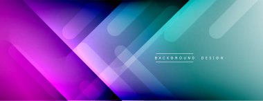 Dinamik çizgiler soyut arkaplan. Üç boyutlu gölge efektleri ve sıvı eğimleri. Modern çakışma biçimleri