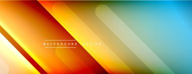 Dinamik çizgiler soyut arkaplan. Üç boyutlu gölge efektleri ve sıvı eğimleri. Modern çakışma biçimleri