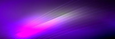 Parlak ışık dalga çizgisi parçacıkları olan parlak bir arkaplan. Duvar kağıdı arkaplanı, iş ve teknoloji sunumları için tasarım şablonları, İnternet posterleri veya web broşürü kapakları