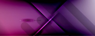 Soyut arkaplan - çizgiler ışık ve gölgelerle oluşturuldu. Teknoloji ya da iş dijital şablonu. Dinamik arkaplan ile basit akışkan renk gradyanı