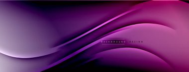 Soyut arkaplan - çizgiler ışık ve gölgelerle oluşturuldu. Teknoloji ya da iş dijital şablonu. Dinamik arkaplan ile basit akışkan renk gradyanı