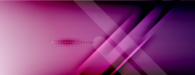 Soyut arkaplan - çizgiler ışık ve gölgelerle oluşturuldu. Teknoloji ya da iş dijital şablonu. Dinamik arkaplan ile basit akışkan renk gradyanı