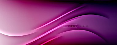 Soyut arkaplan - çizgiler ışık ve gölgelerle oluşturuldu. Teknoloji ya da iş dijital şablonu. Dinamik arkaplan ile basit akışkan renk gradyanı