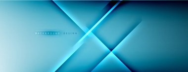 Soyut arkaplan - çizgiler ışık ve gölgelerle oluşturuldu. Teknoloji ya da iş dijital şablonu. Dinamik arkaplan ile basit akışkan renk gradyanı