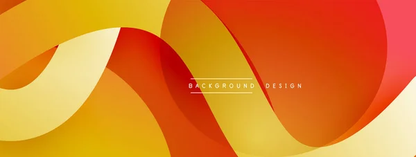 Abstract overlappende lijnen en cirkels geometrische achtergrond met gradiënt kleuren — Stockvector