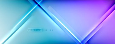 Soyut arkaplan - çizgiler ışık ve gölgelerle oluşturuldu. Teknoloji ya da iş dijital şablonu. Dinamik arkaplan ile basit akışkan renk gradyanı