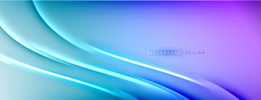 Soyut arkaplan - çizgiler ışık ve gölgelerle oluşturuldu. Teknoloji ya da iş dijital şablonu. Dinamik arkaplan ile basit akışkan renk gradyanı