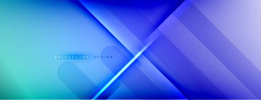 Soyut arkaplan - çizgiler ışık ve gölgelerle oluşturuldu. Teknoloji ya da iş dijital şablonu. Dinamik arkaplan ile basit akışkan renk gradyanı