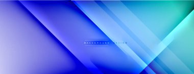Soyut arkaplan - çizgiler ışık ve gölgelerle oluşturuldu. Teknoloji ya da iş dijital şablonu. Dinamik arkaplan ile basit akışkan renk gradyanı