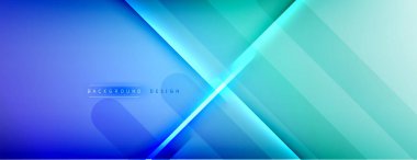 Soyut arkaplan - çizgiler ışık ve gölgelerle oluşturuldu. Teknoloji ya da iş dijital şablonu. Dinamik arkaplan ile basit akışkan renk gradyanı