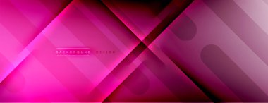 Soyut arkaplan - çizgiler ışık ve gölgelerle oluşturuldu. Teknoloji ya da iş dijital şablonu. Dinamik arkaplan ile basit akışkan renk gradyanı