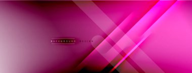 Soyut arkaplan - çizgiler ışık ve gölgelerle oluşturuldu. Teknoloji ya da iş dijital şablonu. Dinamik arkaplan ile basit akışkan renk gradyanı