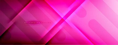 Soyut arkaplan - çizgiler ışık ve gölgelerle oluşturuldu. Teknoloji ya da iş dijital şablonu. Dinamik arkaplan ile basit akışkan renk gradyanı