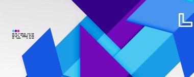 Parlak renk üçgenleri ve geometrik şekiller vektör soyut arkaplan