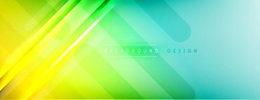 Soyut arkaplan - çizgiler ışık ve gölgelerle oluşturuldu. Teknoloji ya da iş dijital şablonu. Dinamik arkaplan ile basit akışkan renk gradyanı