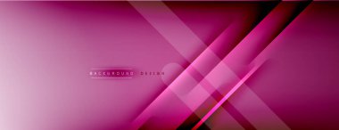 Soyut arkaplan - çizgiler ışık ve gölgelerle oluşturuldu. Teknoloji ya da iş dijital şablonu. Dinamik arkaplan ile basit akışkan renk gradyanı